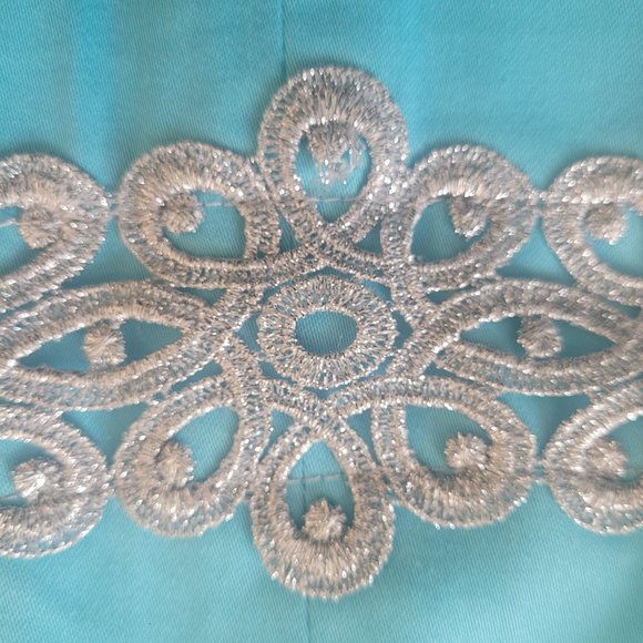 Lilly Pulitzer Betsey Stretch Dress Sate - Via Blue - Size 10 - Picture 3 of 6